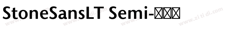 StoneSansLT Semi字体转换